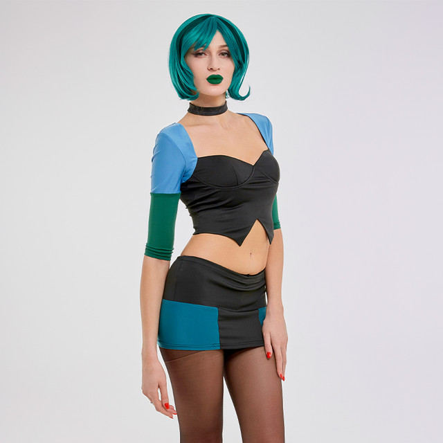 Anime Total Drama Island Gwen Cosplay Costume Halloween Uniform Women Sexy  Dress Carnival Party Outfits - AliExpress